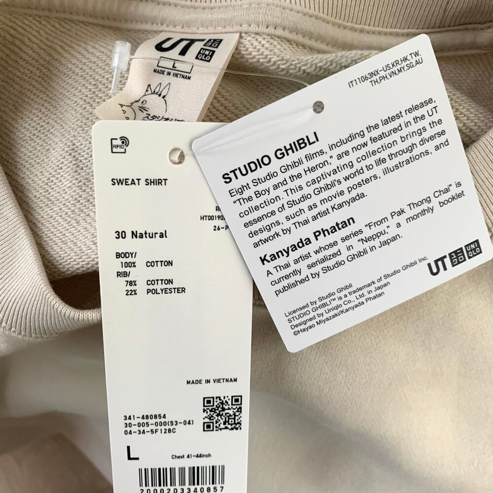 Uniqlo Studio Ghibli Kiki's Delivery Service Sweatshirt in Natural - Picture 8 of 13